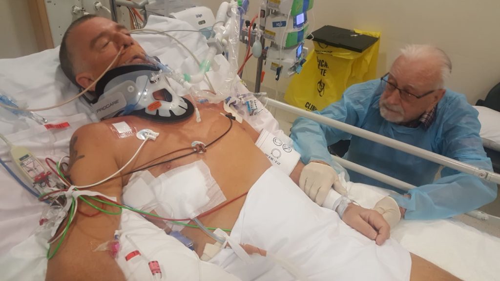 Stuart in hospital