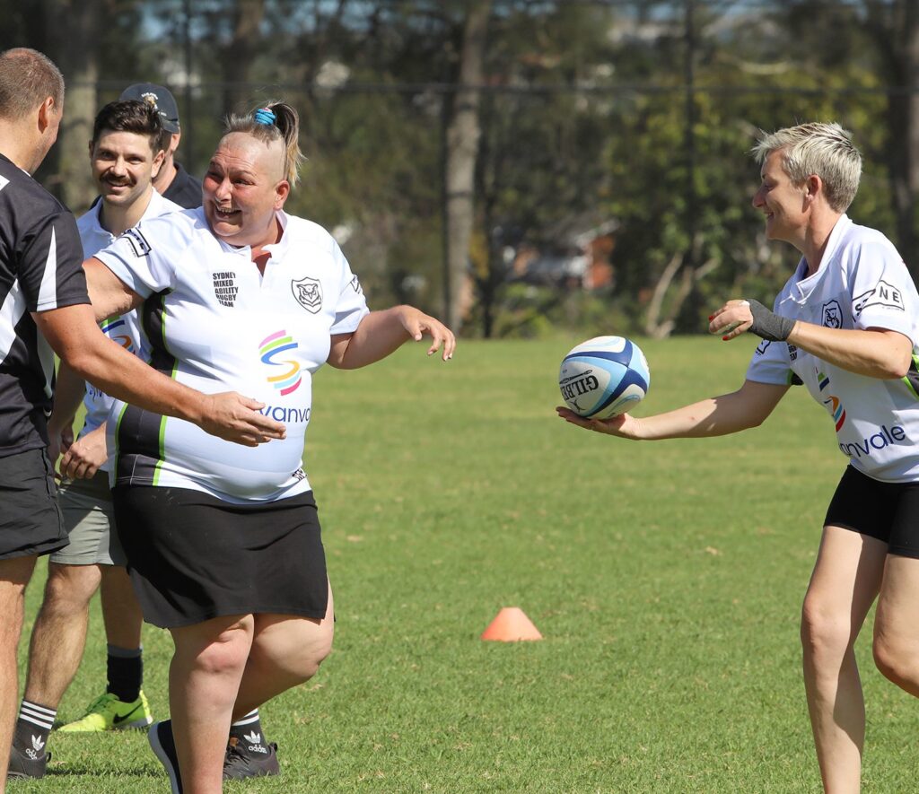Powerful owls client having fun in training session