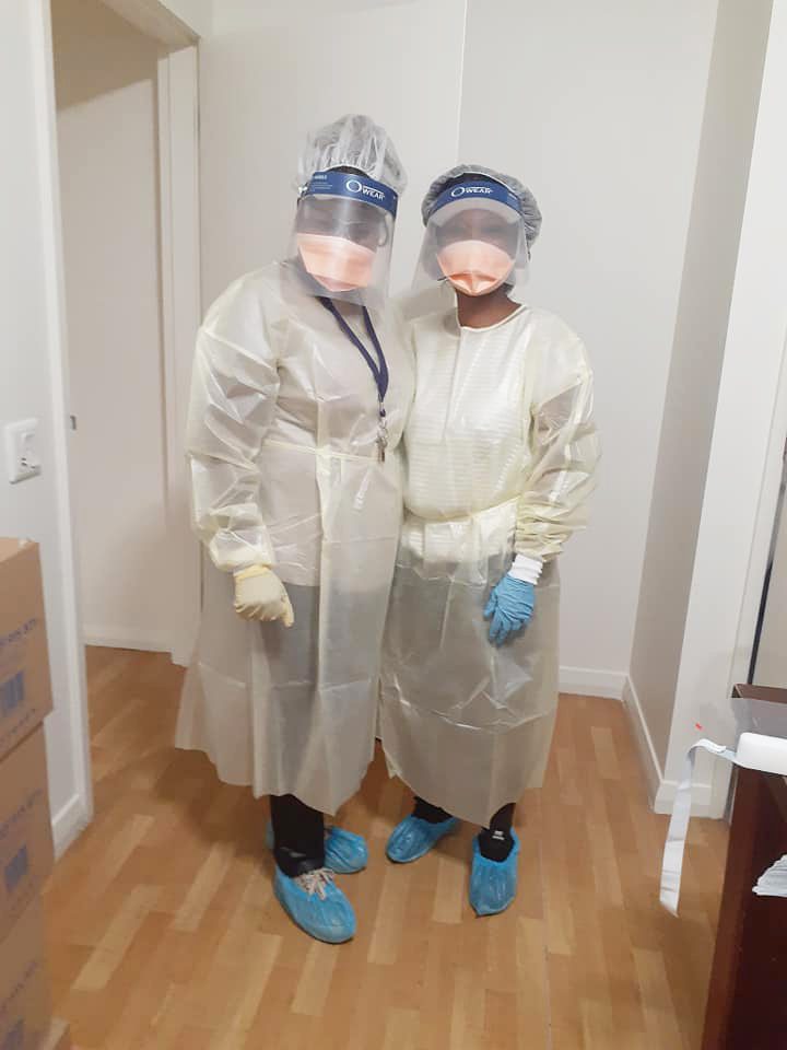 Staff staying safe in PPE