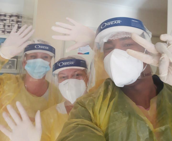 Covid safe staff wearing PPE